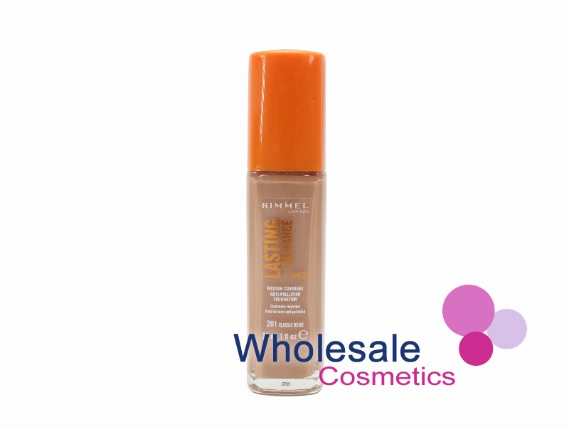 6 x Rimmel Lasting Radiance Foundation - 201 CLASSIC BEIGE